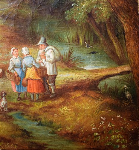 "Fairytale Landscapes with Figures in the Forest"